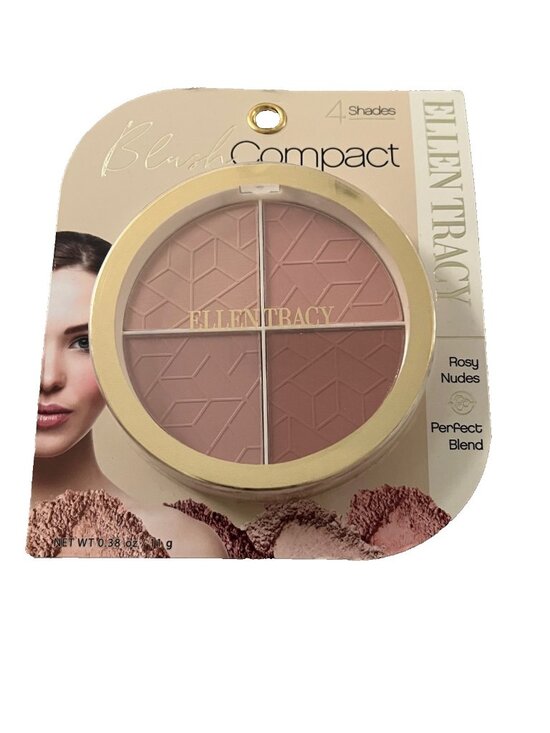Ellen Tracy 4 Shades Blush Compact Rosy Nudes